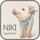 Nikki pigs go launcher theme icon