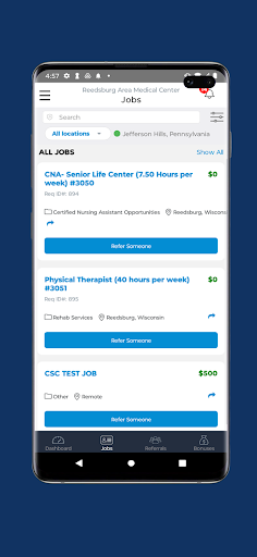 Android application Refer RAMC screenshort