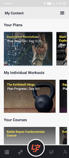 Android application Living.Fit screenshort