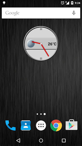 Android application Slate Clock & Weather screenshort