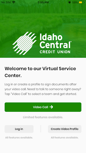 Android application ICCU VideoChat screenshort