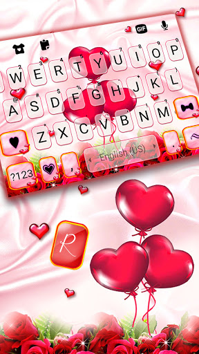 Love Balloon Keyboard Backgrou Screen 2