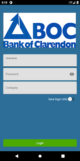 Android application Bank of Clarendon Mobile screenshort