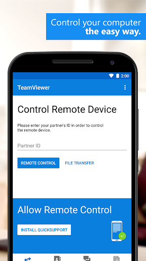 teamviewer phone control