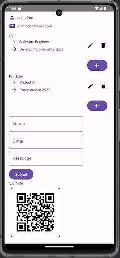 Card App Screen 2
