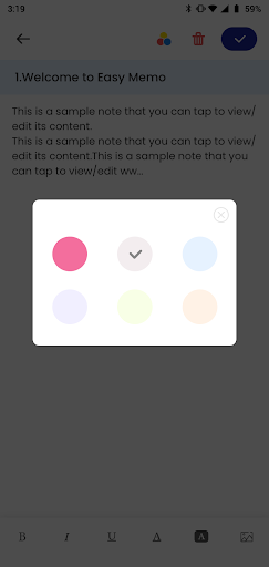 Easy Memo Screen 3
