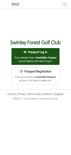 Android application Swinley Forest Golf Club screenshort
