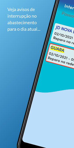 Android application Água Campinas screenshort