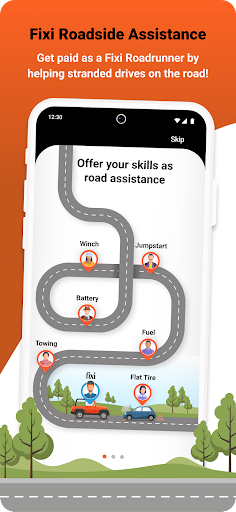 Android application Fixi Roadrunner screenshort