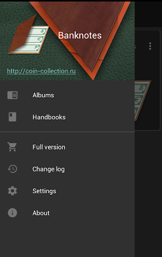Android application Collection of banknotes screenshort