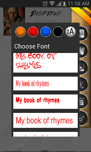 MBOR (My Book Of Rhymes) Screen 2