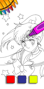 Sailor Moon Coloring Game