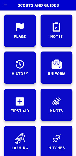 Android application Scouts and Guides screenshort