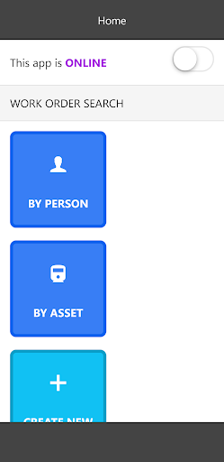 Android application Fusion5 Work Orders screenshort