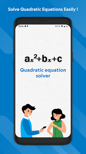Android application Quadratic Equation Solver screenshort
