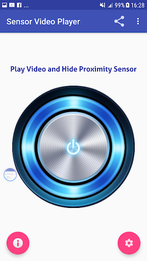 Android application Sensor Video Player screenshort