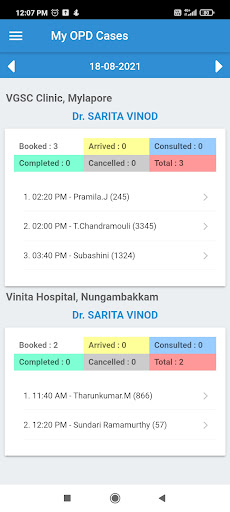 Vinita Doctor Portal Screen 3