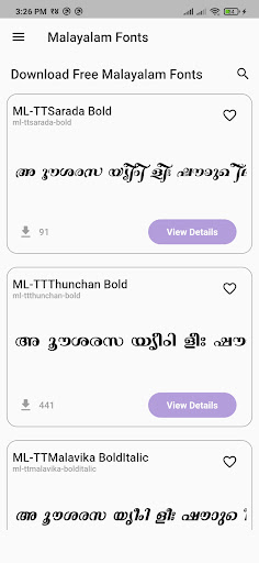 Malayalam Fonts