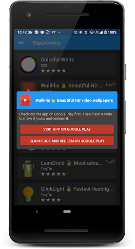 Supercodes ? Free app promo codes