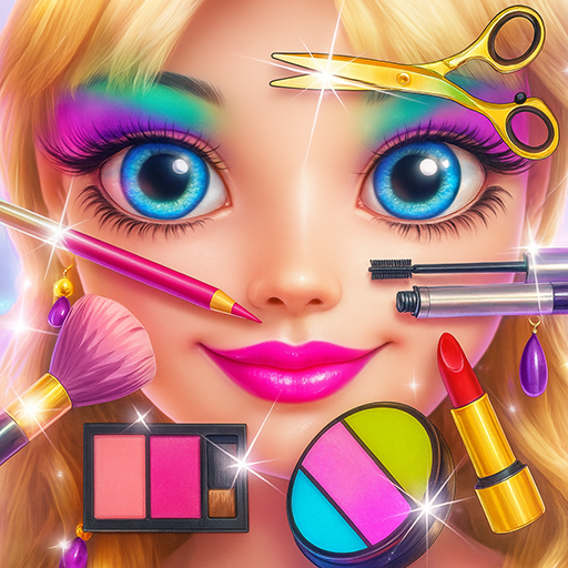 Logo Princess Game Salon Angela 3D