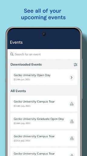 Android application GeckoVisit screenshort