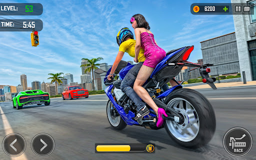Bike Taxi Driving Games 3D Screen 2