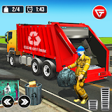Real Garbage Truck Driving 3D icon