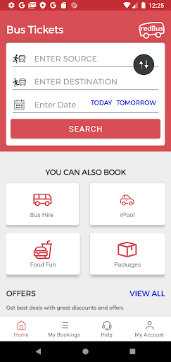 Android application TravelBus screenshort