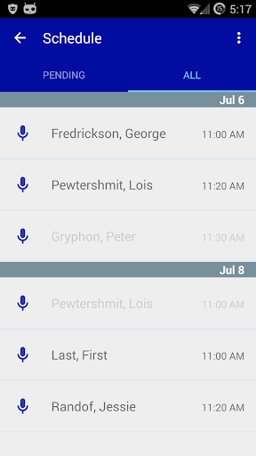 InfraWare Dictation Screen 3