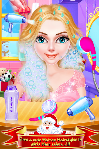Christmas Girls Makeup & Hair Salon DressUp Games screenshots 12