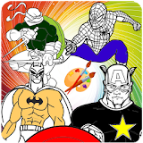 How To Color SuperHero Squad icon