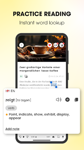 Screenshot of Todaii: Learn German A1-C1