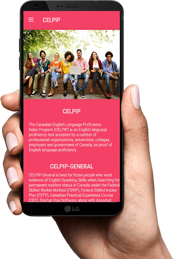 Android application Celpipstore App: An initiation screenshort
