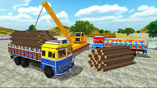 Android application Indian Truck Drive Simulator screenshort