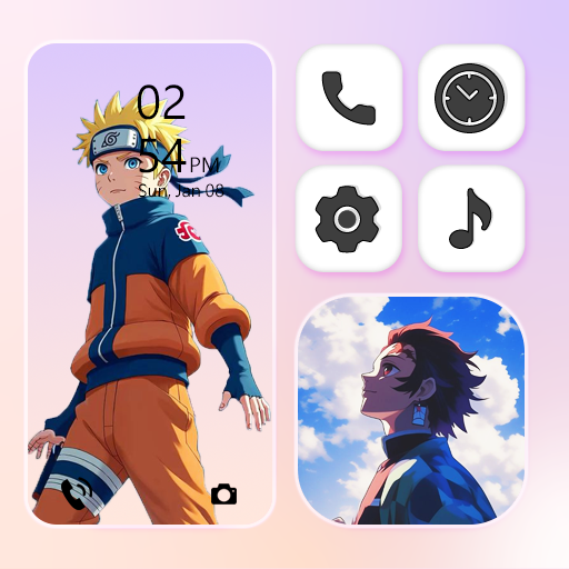 Anime Wallpaper Theme App icon Windows에서 다운로드