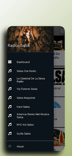 Android application Salsa Music screenshort
