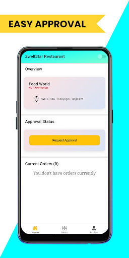 Android application Restaurant Partner screenshort