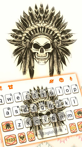 Android application Native Indian Skull Keyboard B screenshort