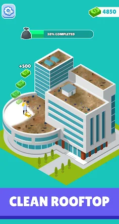 Roof Cleaning Master - Screenshot 1
