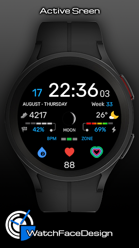 WaTchG003: Digital watch face Screen 2
