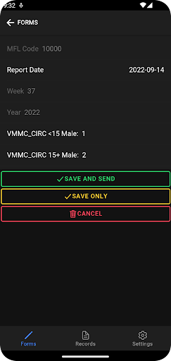 GinD SMS Screen 2
