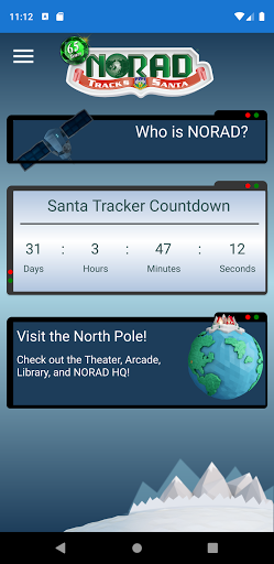 NORAD Tracks Santa screenshot