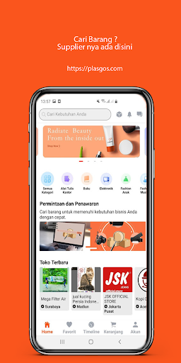 Android application Plasgos - Supplier Indonesia screenshort