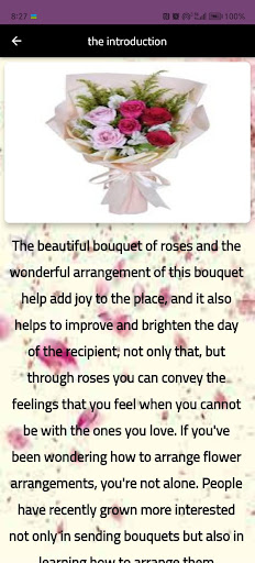 Android application Flower Arrangement screenshort