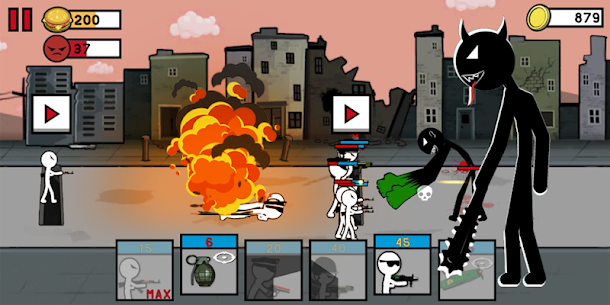 Stickman Army: World War Legacy Fight Mod Apk 1.06 (A Lot of Fuel Tanks/Gold Coins/Banknotes) 1