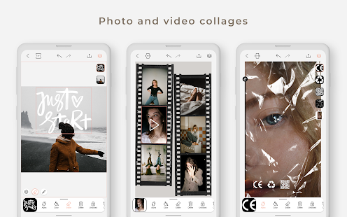 Graphionica Photo & Video Collages: sticker & text 2.9.1 Screenshots 12