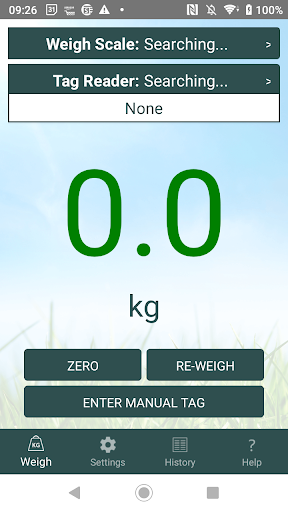 Android application ShearWeigh screenshort