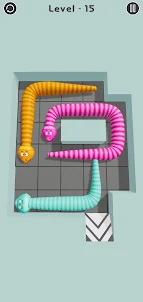 Tangled Snakes: 3D Puzzle Game