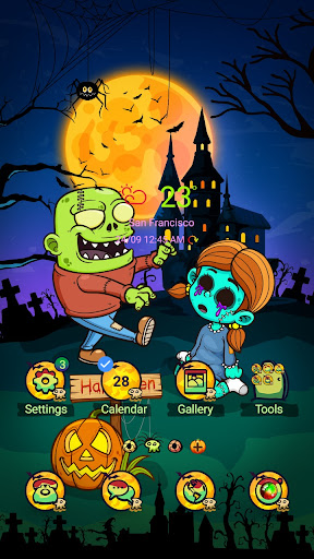 Android application Zombie Halloween - Wallpaper screenshort