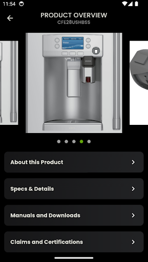 SmartHQ Service Screen 2